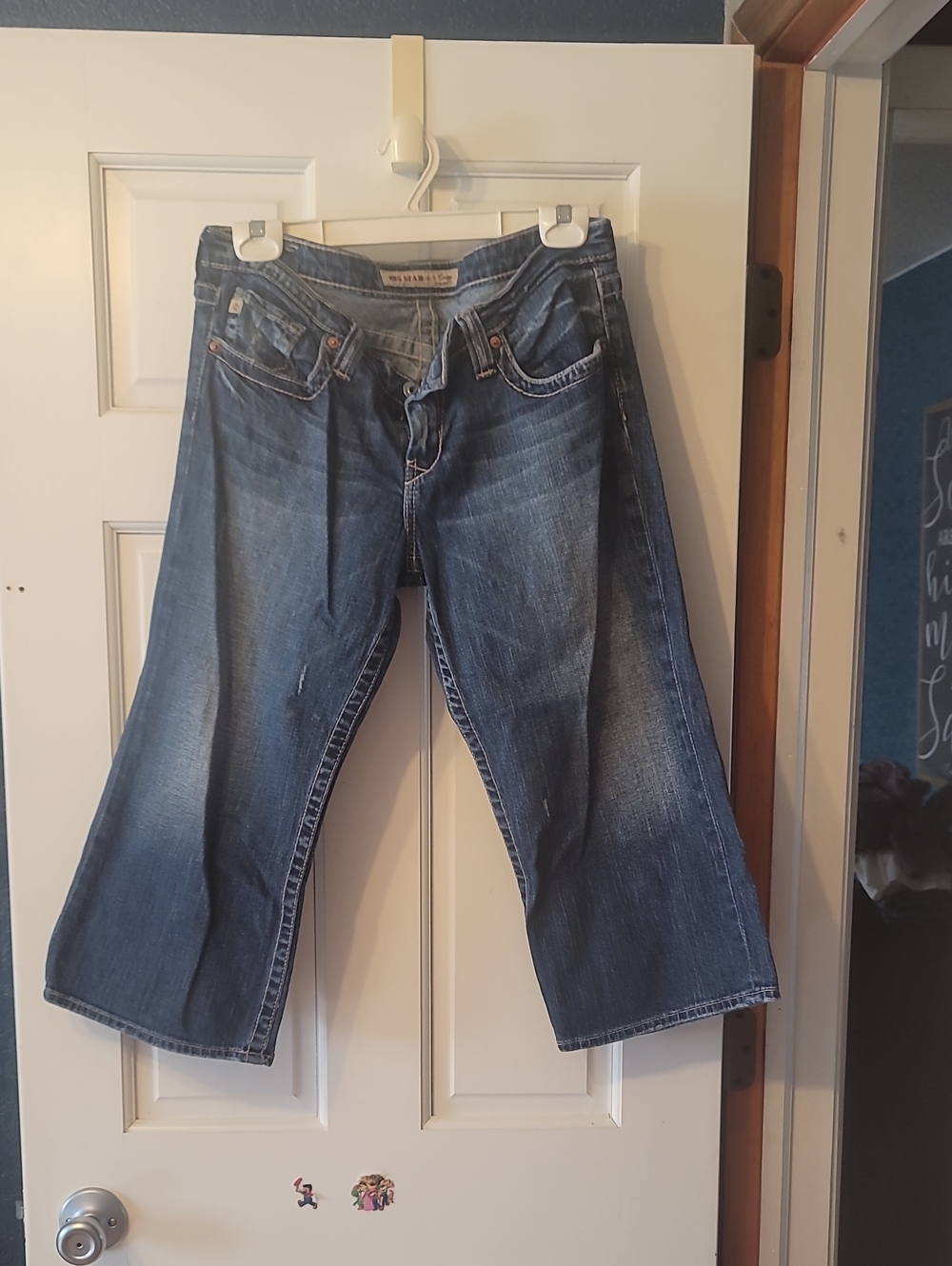 Big Star Wide-Leg Jeans in Faded Blue